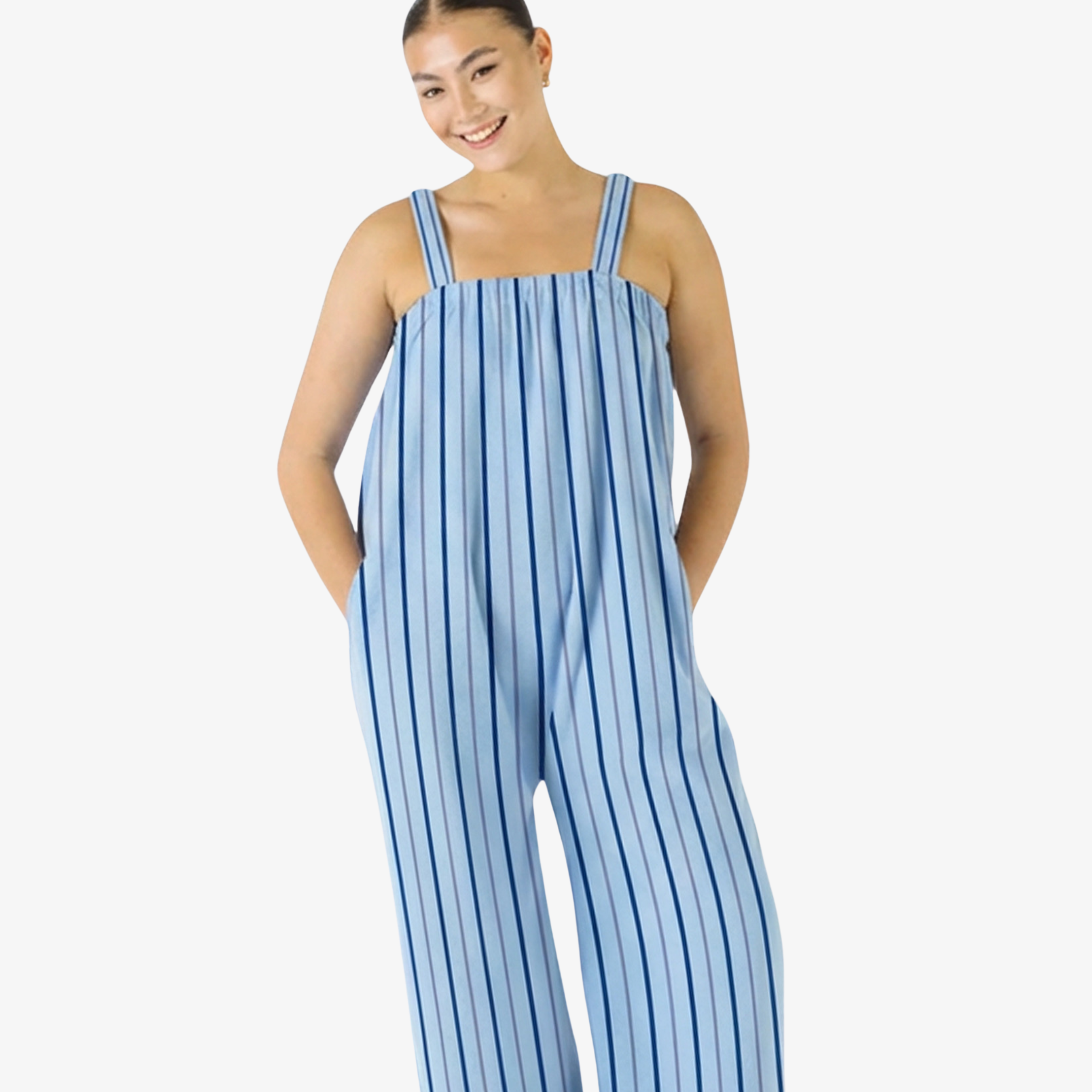Sky Blue Striped Long Freddie