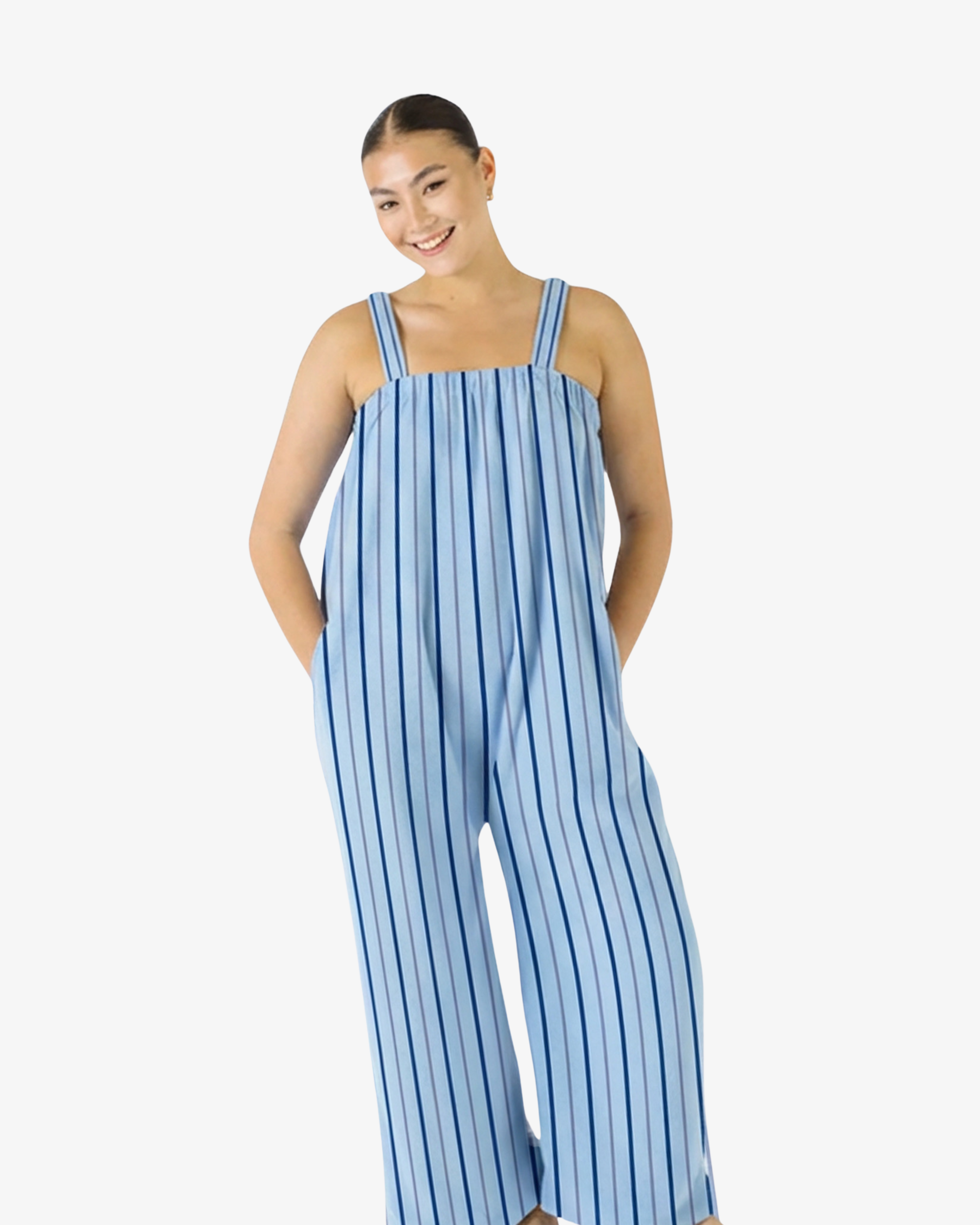 Sky Blue Striped Long Freddie