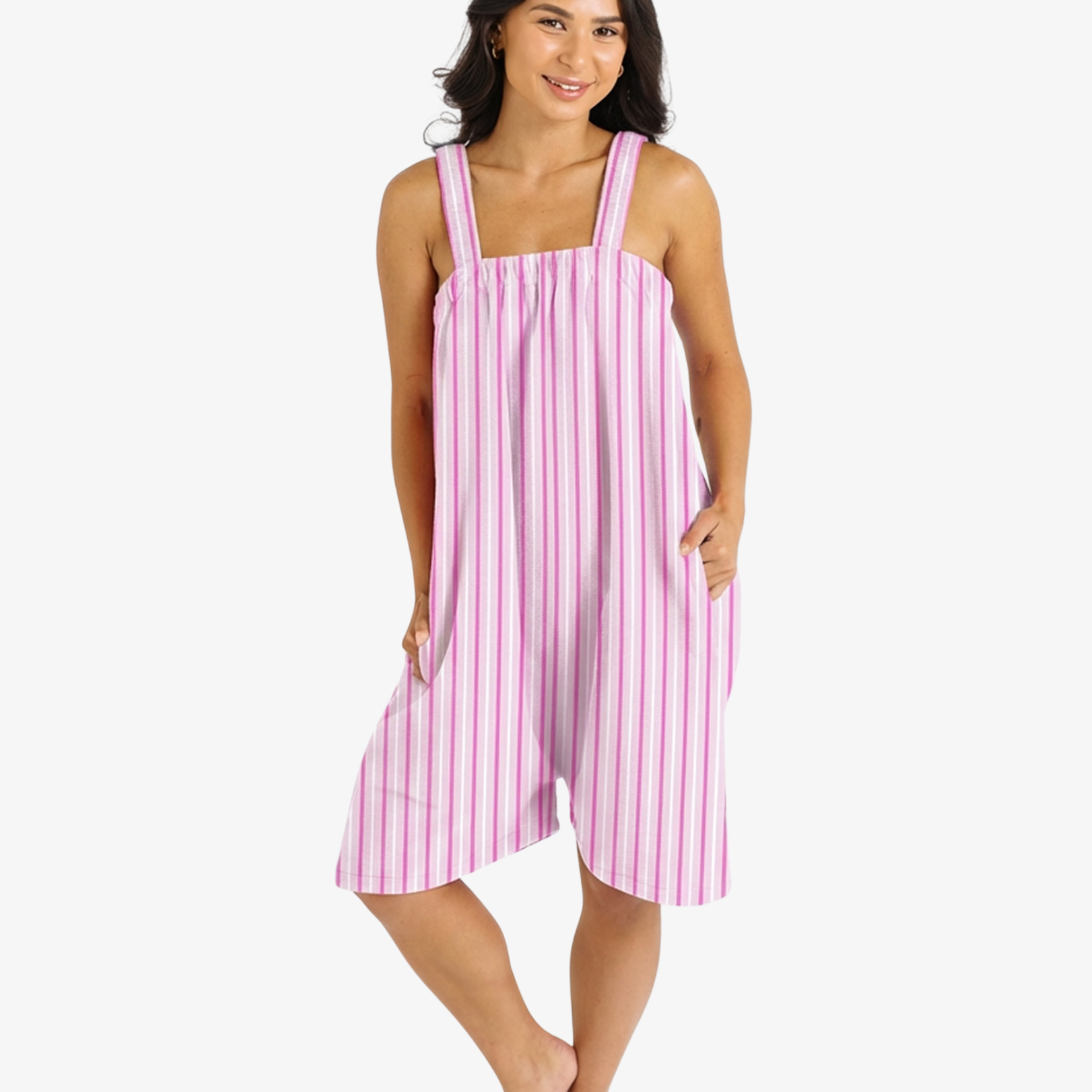 Baby Pink Striped Short Freddie