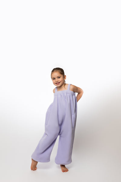 Purple Long Kids Polar Fleece Onesie | Ready Freddie