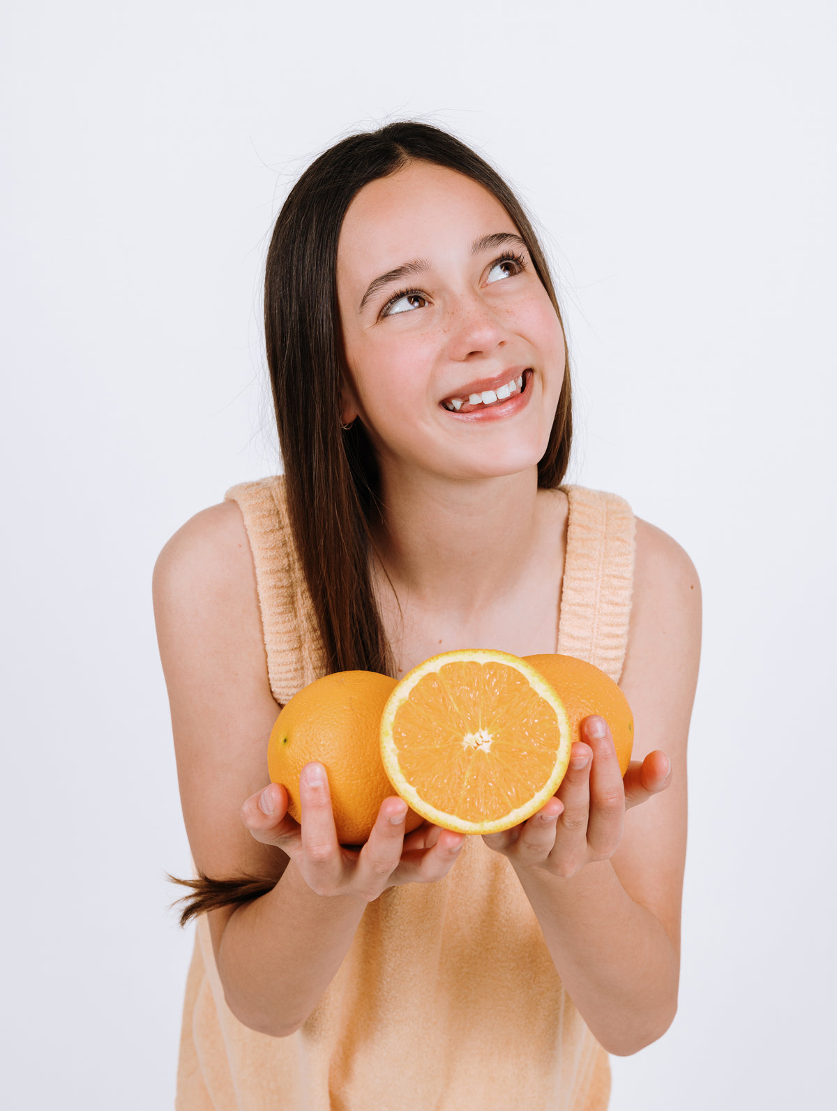 Peach Orange Kids Terry Towel Freddie