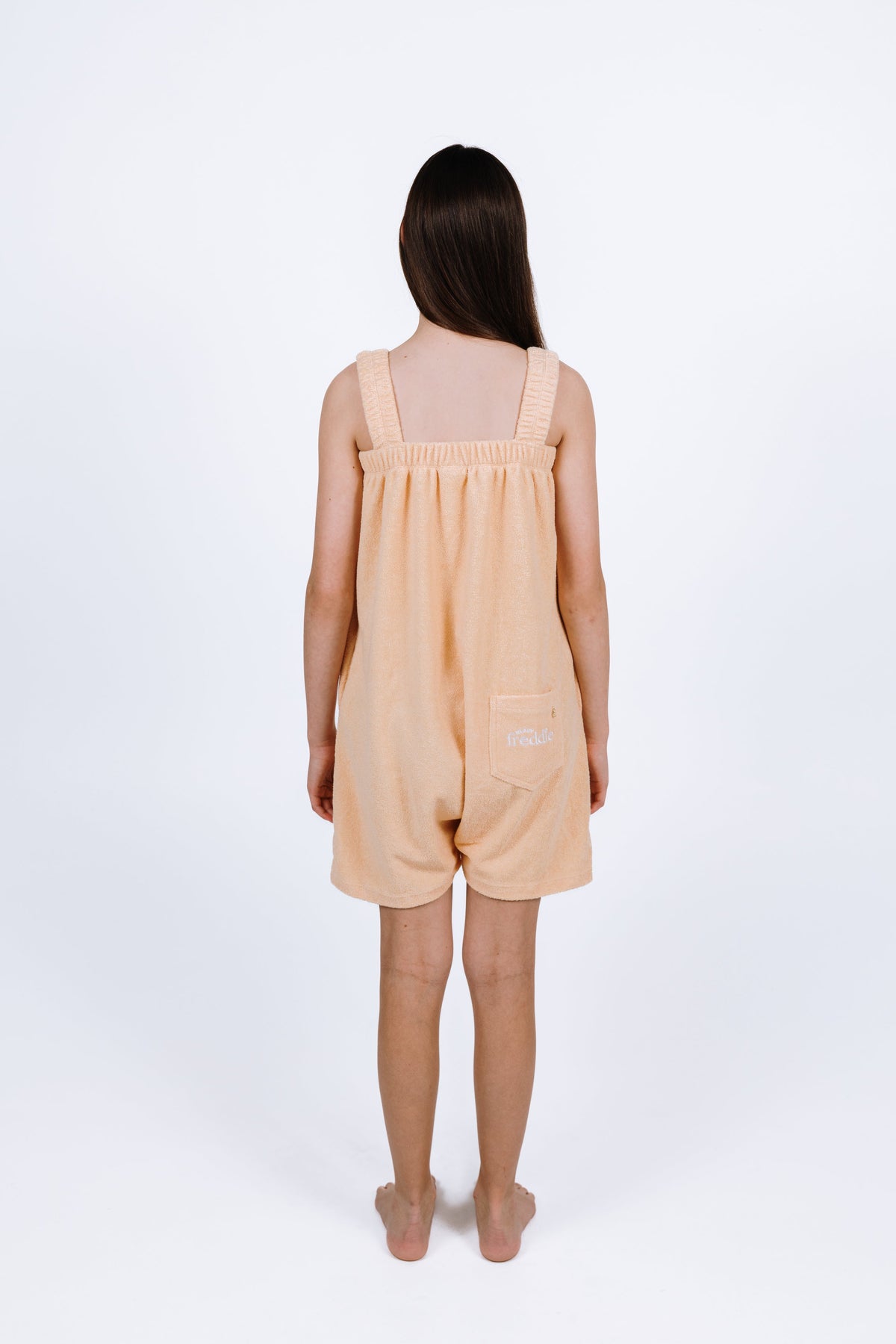 Peach Orange Kids Terry Towel Freddie