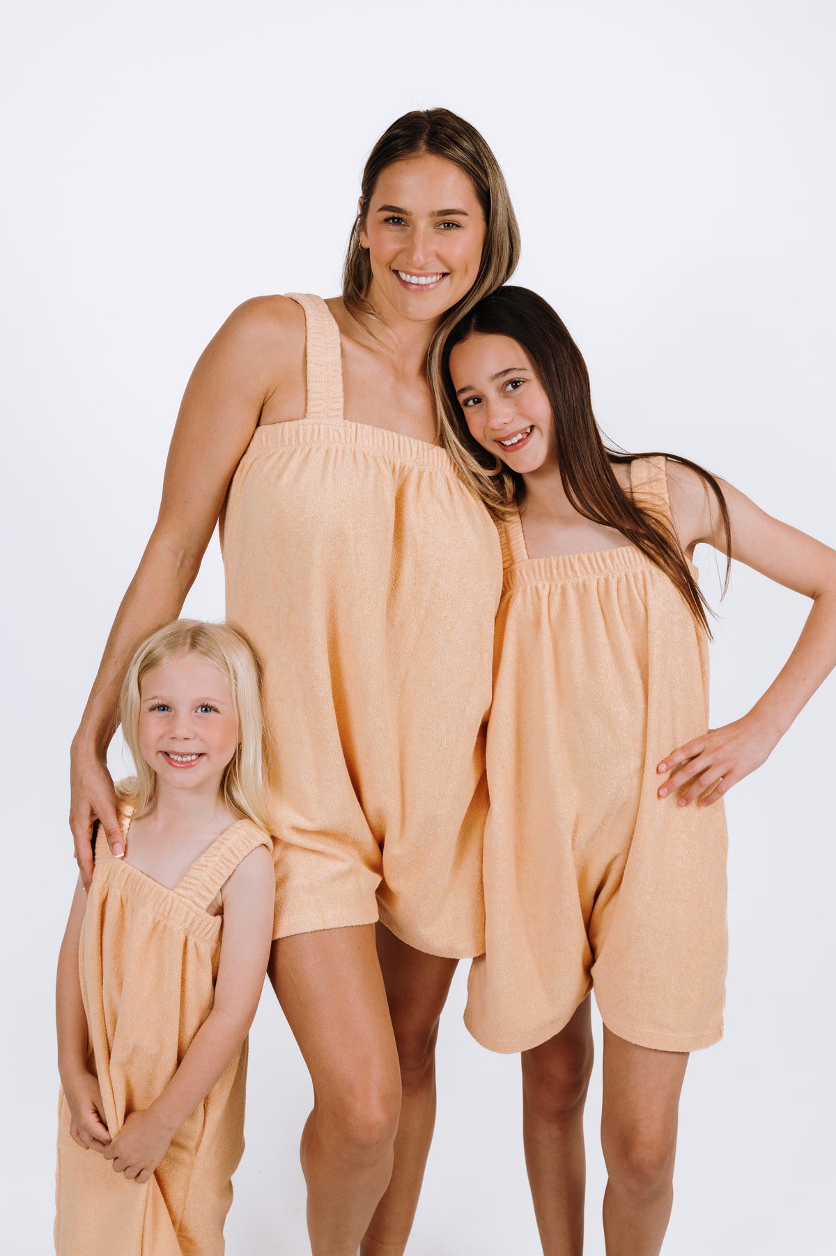 Peach Orange Kids Terry Towel Freddie