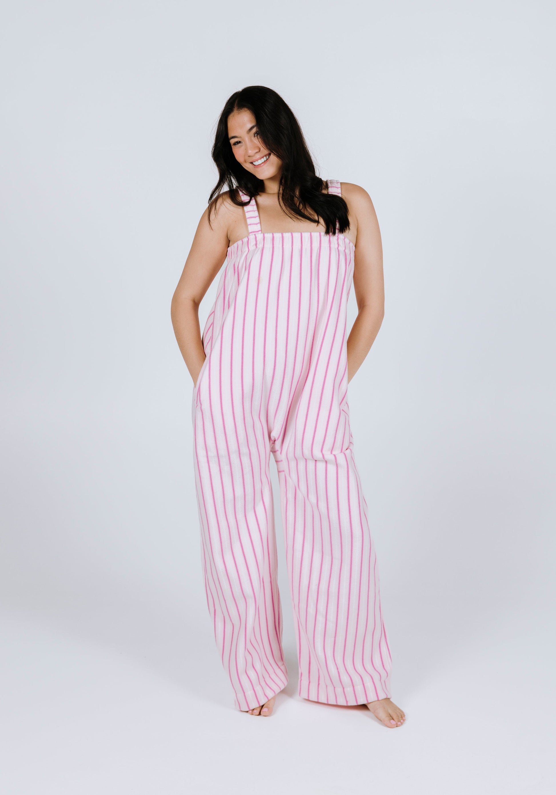 Baby Pink Striped Long Freddie