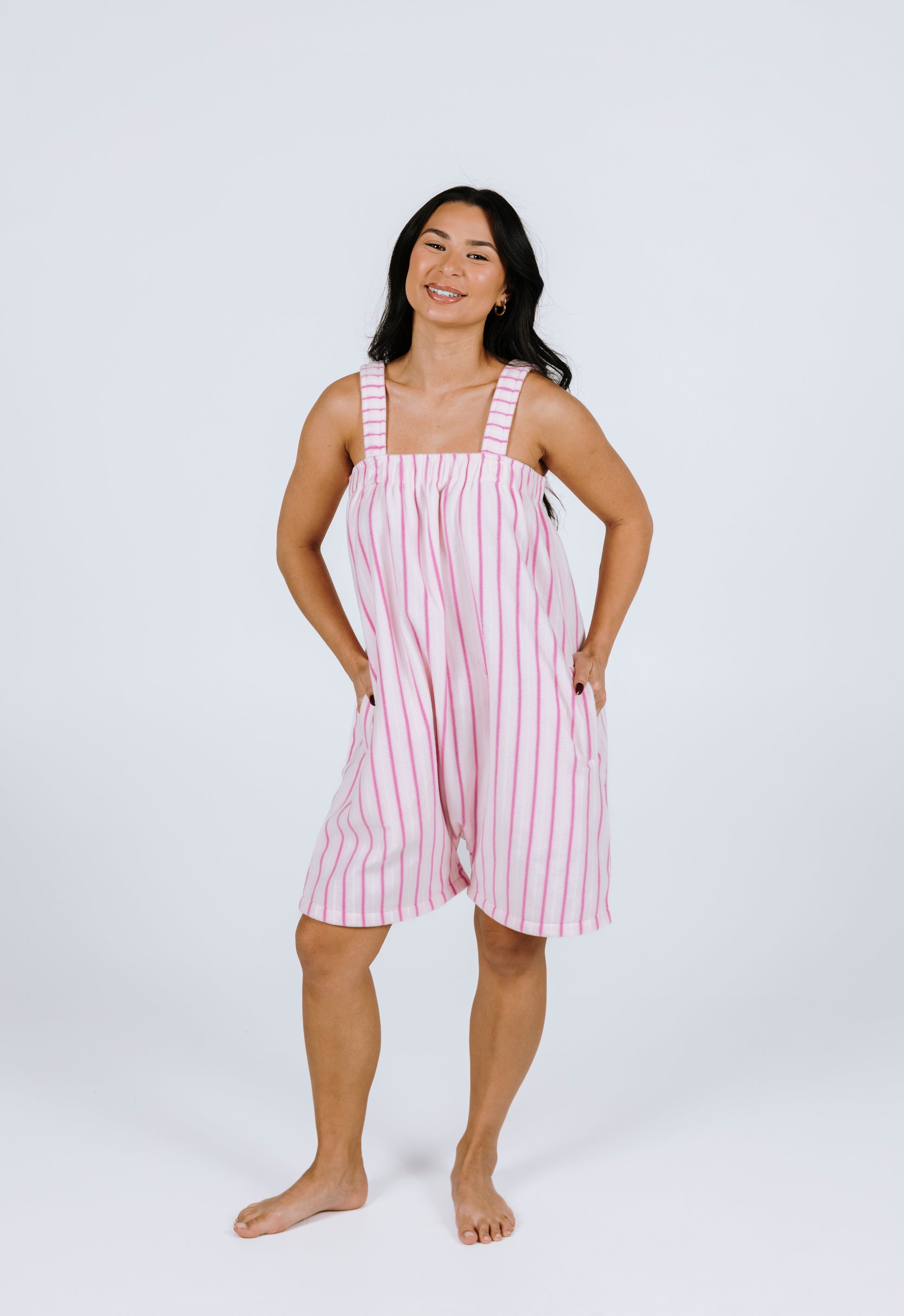 Baby Pink Striped Short Freddie