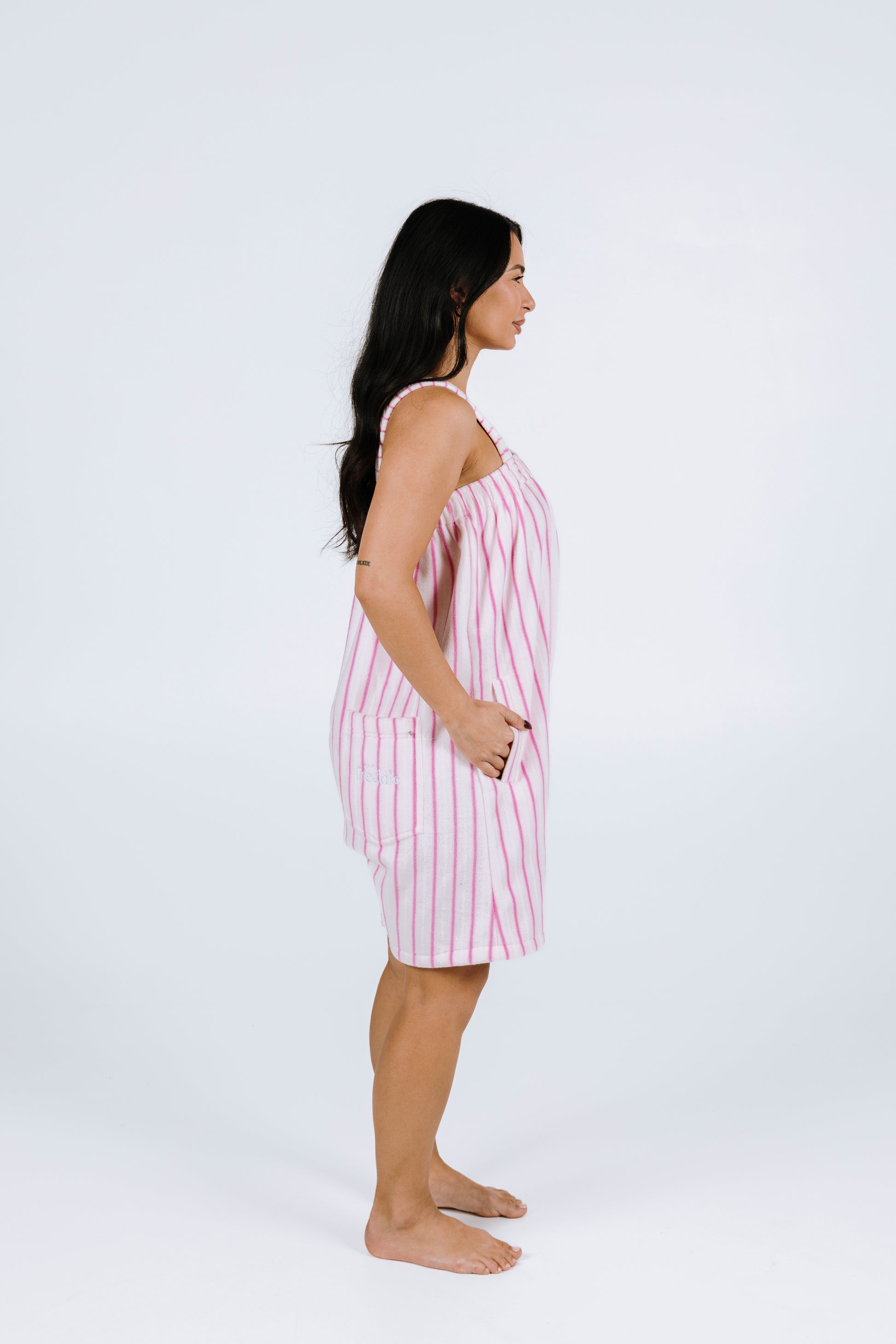 Baby Pink Striped Short Freddie