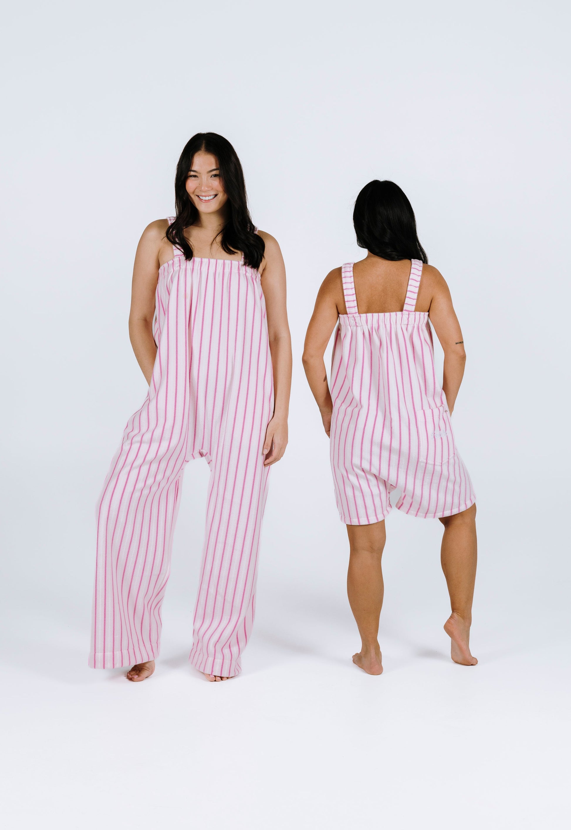 Baby Pink Striped Long Freddie
