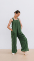 Dark green Ready Freddie kids polar fleece onesie