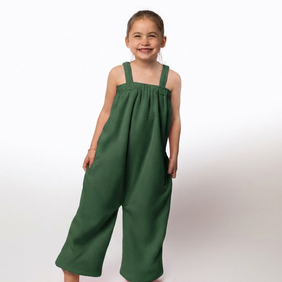 Dark green Ready Freddie kids onesie for getting ready