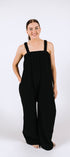 Dark roast black long Ready Freddie polar fleece onesie