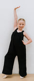 Dark roast kids onesie in 100% polyester polar fleece