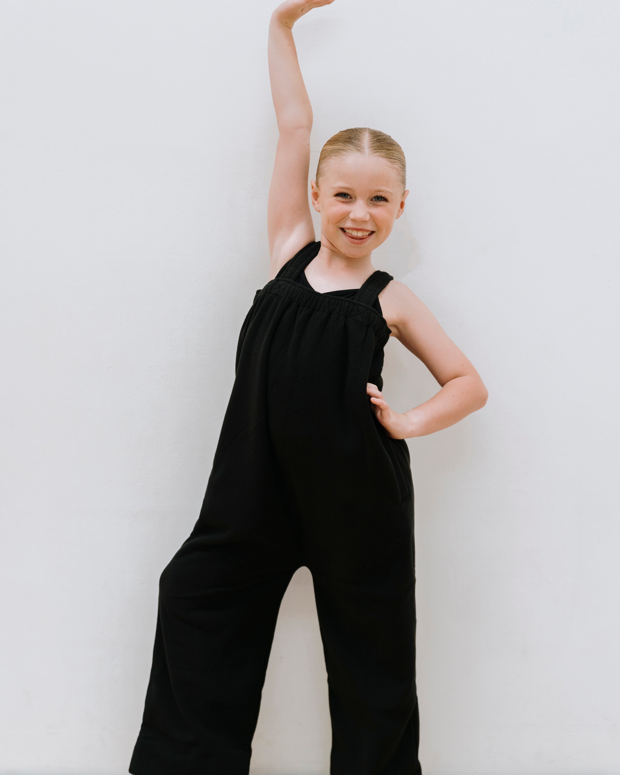 Dark roast kids onesie in 100% polyester polar fleece