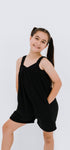 Dark roast kids fleece onesie in Junior and Teen sizes
