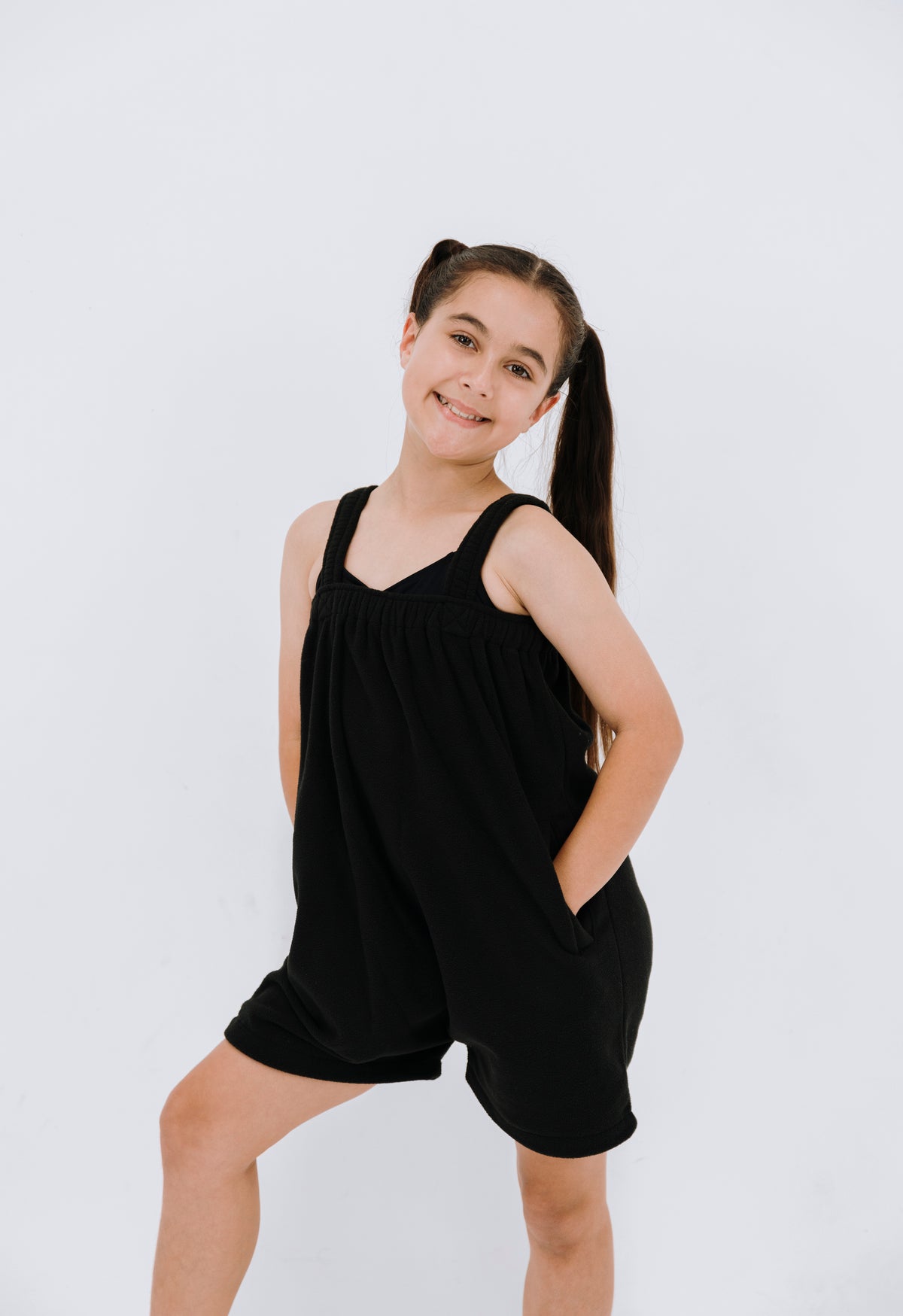 Dark roast kids fleece onesie in Junior and Teen sizes