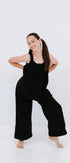Kids one piece jumpsuit in dark roast polar fleece
