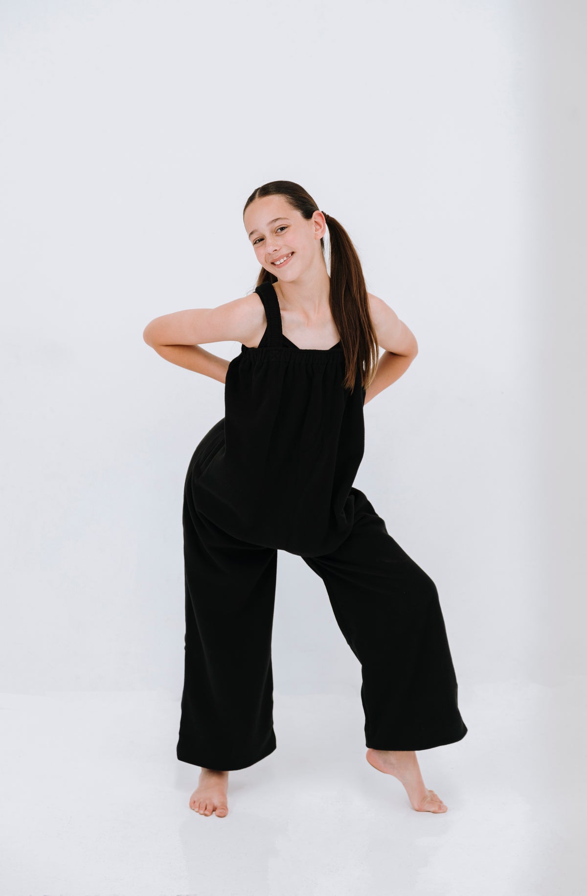 Kids one piece jumpsuit in dark roast polar fleece