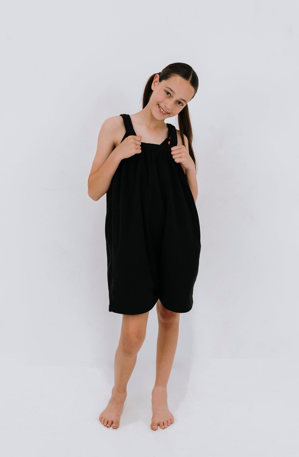 Cosy dark roast brown fleece onesie for kids and teens