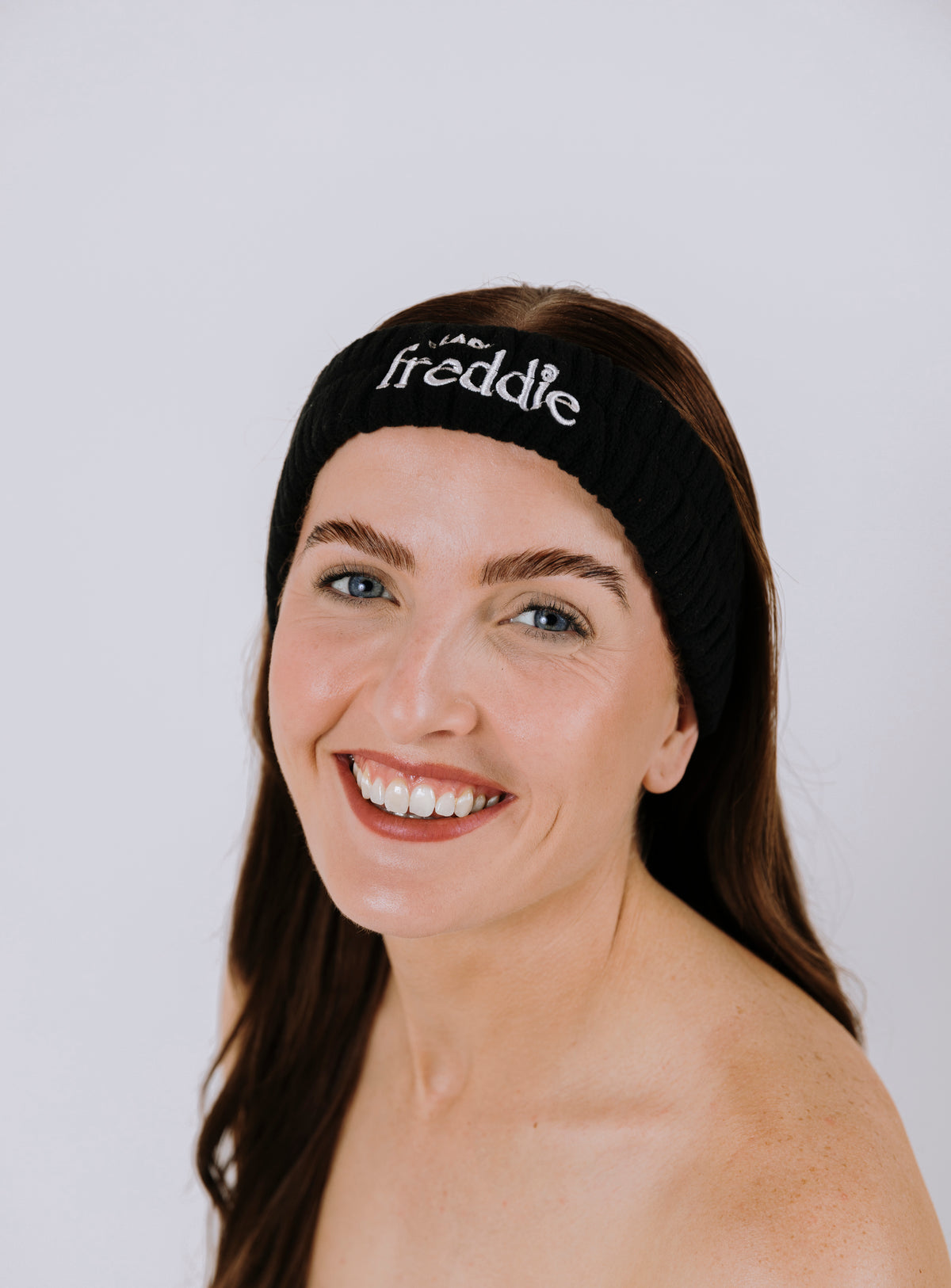 Comfortable fleece headband for the morning routine