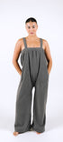 Grey polar fleece collaboration onesie by Ready Freddie