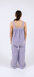 Lilac purple long fleece onesie for getting ready