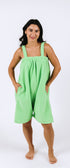 Lime green short Ready Freddie polar fleece onesie