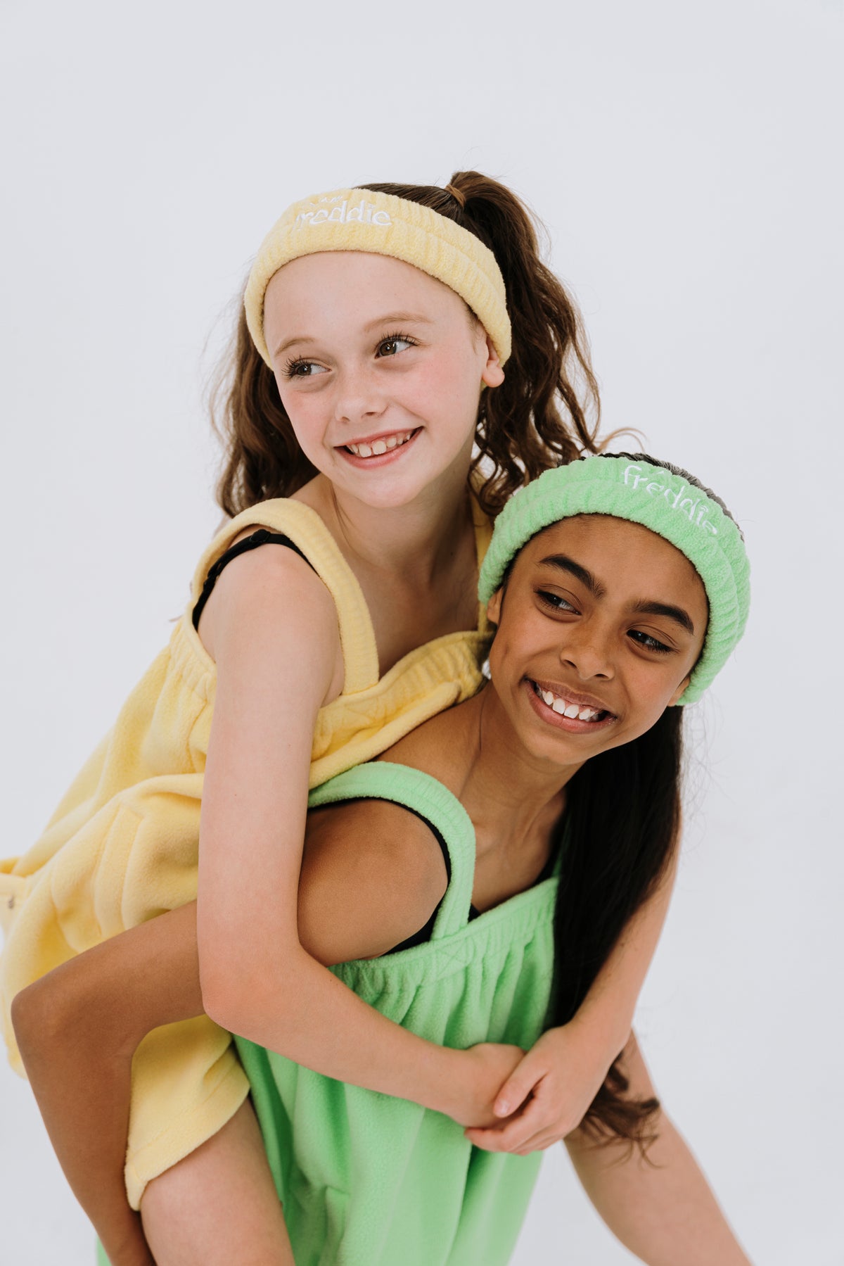 Cosy lime green short polar fleece one piece