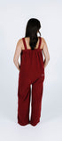 Maroon red long Ready Freddie onesie in Adult and Plus sizes