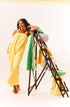 Cosy mellow yellow long polar fleece one piece