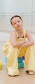 Mellow yellow long one piece jumpsuit in polar fleece