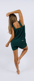 Breathable teal green towel onesie for beach days