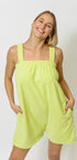 Paradise green terry towel Freddie onesie