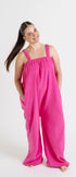 Paris pink long Ready Freddie polar fleece onesie