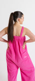 Paris pink long onesie in 100% polyester polar fleece