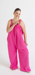 Paris pink long fleece onesie for getting ready