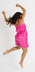 Paris pink short onesie in 100% polyester polar fleece