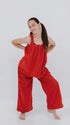 Red Ready Freddie kids polar fleece onesie