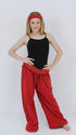 Red kids fleece onesie in Junior and Teen sizes