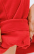Red polar fleece getting-ready onesie for kids