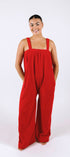 Red long Ready Freddie polar fleece onesie