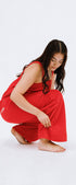 Red long onesie in Adult and Plus sizes