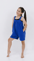 Royal blue Ready Freddie kids polar fleece onesie