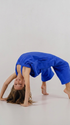 Royal blue Ready Freddie kids onesie for getting ready