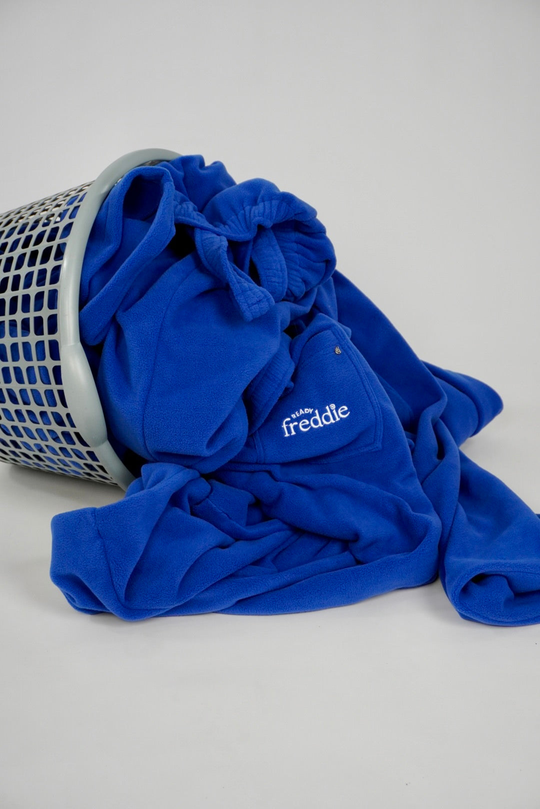 Royal blue Ready Freddie kids fleece one piece