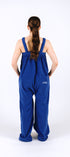 Royal blue long fleece onesie for getting ready