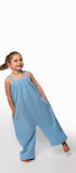 Sky blue long Ready Freddie kids polar fleece onesie