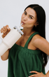 Baby pink stainless steel straw water bottle
