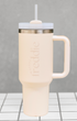 Reusable steel water bottle with secure leak resistant lid