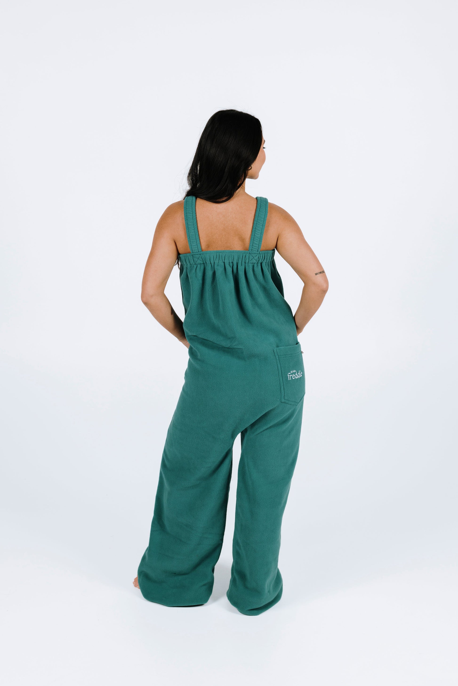 Teal green long Ready Freddie onesie in Adult and Plus sizes
