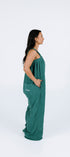 Cosy teal green long polar fleece one piece