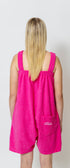 Lightweight tropical pink towel onesie in Adult sizes